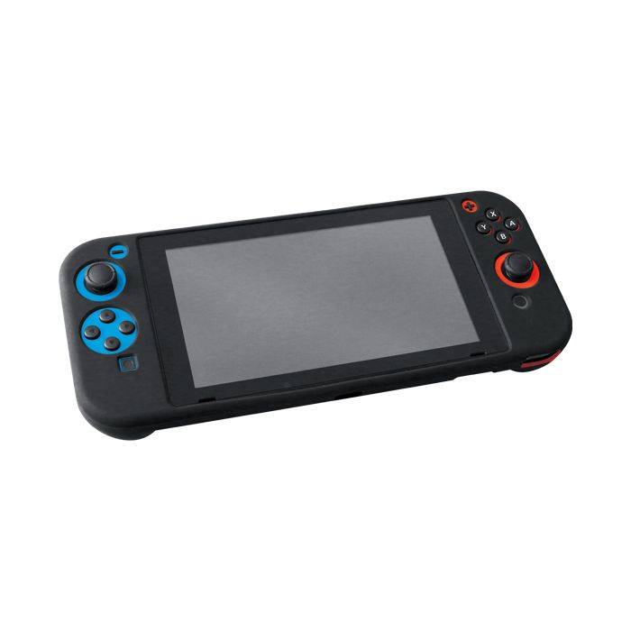 ニンテンドー スイッチ Nintendo Switch ケース カバー シリコンケース ブラック アローン ALG-NSSCCK