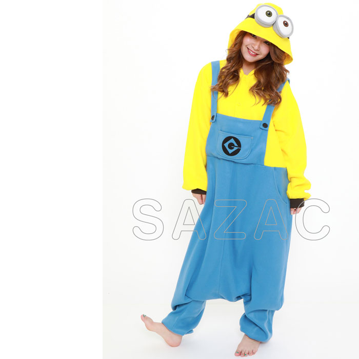 ミニオンズ ボブ フリース着ぐるみ キャラクター 着ぐるみ パジャマ 部屋着 コスチューム コスプレ 大人用 男女兼用 サザック Rbj 112 スマホアクセサリ 周辺機器 Av機器 家電 補聴器の通販専門店 やるcan