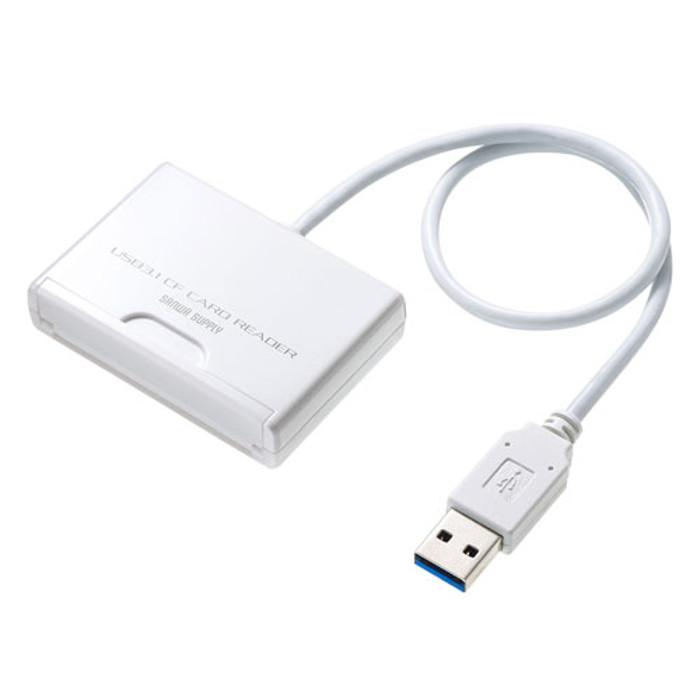 CFカードリーダー USB3.1 Gen1（USB3.0） 高速転送 ピン折れ防止 UDMA対応 コンパクトフラッシュ対応 サンワサプライ
