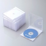 【即納】【代引不可】エレコム Blu-ray/DVD/CDケース（標準/PS/1枚収納）/ホワイト CCD-JSCN10WH