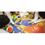 ターナー色彩 アクリル絵具 フラッグカラー スパウトパック入 オレンジ 200ml 絵の具 ペイント 塗料 画材 アーテック 119185