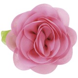 コサージュバッジ ピンク 花飾り バラ 薔薇 花 フラワー 造花 アクセサリー アクセ 雑貨 かわいい おしゃれ アーテック 75025