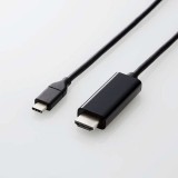 【代引不可】USB Type-C用 HDMI変換ケーブル 3m 映像変換ケーブル 映像出力 ディスプレイ テレビ プロジェクター 便利 ブラック エレコム CAC-CHDMI30BK