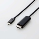 【即納】【代引不可】USB Type-C用 HDMI変換ケーブル 5m 映像変換ケーブル 映像出力 ディスプレイ テレビ プロジェクター 便利 ブラック エレコム CAC-CHDMI50BK