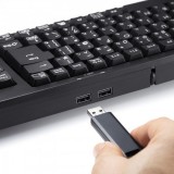 【代引不可】キーボード USBハブ付 2ポート コンパクトキーボード フルキーボード 有線キーボード デスクワーク テレワーク ブラック サンワサプライ SKB-KG2UH2BK