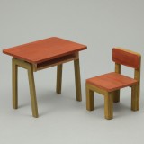 机と椅子ジオラマベース いす つくえ ジオラマ 展示物 模型 ミニチュア 図工 工作 クラフト オリジナル 手作り アーテック 1033
