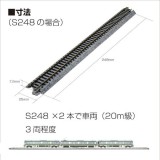 Nゲージ 直線線路 248mm 鉄道模型 レール レイアウト 線路 カトー KATO 20-000