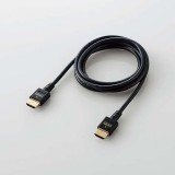 【代引不可】HDMIケーブル イーサネット対応 ウルトラハイスピード スリム 直径4.5mm 1.5m 48Gbps 高速伝送 ブラック エレコム DH-HD21ES15BK