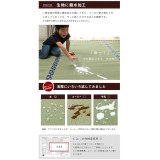【代引不可】い草 上敷きカーペット ござ 撥水 三六間4.5畳 約273×273cm 九州産い草使用 畳の日焼けや汚れ防止に 抗菌防臭 リバーシブル コンパクト収納 双目織 純国産 日本製 IKEHIKO 1104544