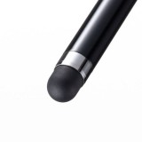 【即納】【代引不可】シリコンゴムタッチペン 先端直径6mm 滑らか操作 スタイラス スマホ タブレット ブラック サンワサプライ PDA-PEN54BK
