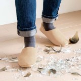 防災ルームシューズ ITSUMO ベージュL 防災用 スリッパ ルームシューズ アルファックス 510512