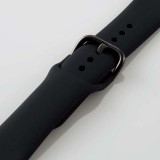 【代引不可】Apple Watch 41/40/38mm シリコンバンド 耐衝撃 アップルウォッチバンド 柔らかい装着感 シンプル おしゃれ ブラック エレコム AW-41BDSCBK
