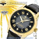 ジョンハリソン 腕時計 ウォッチ 4石天然ダイヤモンド付 ソーラー電波 高級 ブランド メンズ J.HARRISON JH-085MGB