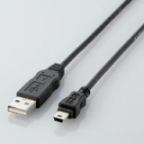 【代引不可】エレコム [RoHS指令準拠]エコUSBケーブル(A-miniB・0.5m) USB-ECOM505 USB-ECOM505