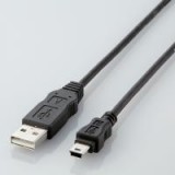 【代引不可】エレコム [RoHS指令準拠]エコUSBケーブル(A-miniB・2m) USB-ECOM520 USB-ECOM520