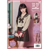 オルチャンセーラー ベージュブラウン コスチューム 衣装 仮装 変装 クリアストーン 4560320900818