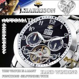 ジョンハリソン 腕時計 ウォッチ 多機能付 ビッグテンプ 自動巻&手巻 高級 ブランド メンズ J.HARRISON JH-008BB
