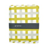 piatto レジャーシート ミックスチェック Lサイズ YELLOW 175ｘ150cm 4～5人用 ピクニック レジャー  piatto A682YE