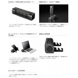【即納】【代引不可】扇風機 USB扇風機 小型 USBクーラー 2Way 風量3段階 冷却台機能 涼感 ブラック エレコム FAN-U177BK