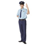 MENコス おまわりさん お巡りさん 警官 警察官 コスプレ コスチューム 衣装 仮装 変装 メンズサイズ クリアストーン 4560320880929
