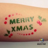 【即日出荷】ボディペイント用抜き型シール ステンシル クリスマスアソート ミラクルペイント 型紙 画材 小道具 雑貨 文房具 POOL SA10-19