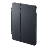 【代引不可】iPad Air 10.9インチ/iPad Pro 11インチ ハードケース 耐衝撃 スタンド機能 角度調節 高級感 ラバーコーティング ブラック サンワサプライ PDA-IPAD1704BK