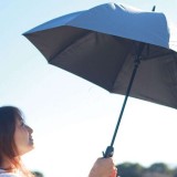 ファンファンパラソル 扇風機付き日傘 ヘリンボーン 60cm 日傘 晴雨兼用 パラソル 傘 長傘 ファン 扇風機 涼しい日傘 UVカット 紫外線対策 遮光率99.99％ 熱中症予防 男女兼用 スパイス HHLG2170