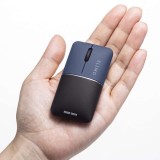 【即納】【代引不可】静音BluetoothブルーLEDマウス SLIMO （充電式）ネイビー 3ボタン搭載 小型 静音タイプ サンワサプライ MA-BBS310NV