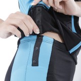 フィットネス補正水着 半袖タイプ L～LLサイズ 帽子付 美補正 シェイプアップ レディース 水着 スイムウェア ライン グローバルジャパン