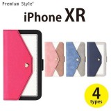 iPhone XR 6.1インチ アイフォン テンアール 用 手帳型 ケース カバー ダブルフリップカバー ２デザイン・４カラー（レター型ポケット：ピンク・ブルー/ スクエア型ポケット：ピンク・ネイビー） PGA PG-18YFP1***