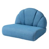 【北海道・沖縄・離島配送不可】【代引不可】ペットソファ ペット用ソファ ローソファ 木フレーム ファブリック 布張り コットン 室内用 屋内用 コンパクト 犬 小型犬 猫 ふっくら 椅子 ペット用品 ペットグッズ かわいい ブルー 東谷 PET-65