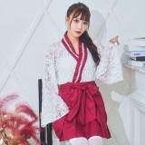 GLOWHOLIC レースミニ巫女 コスチューム 衣装 仮装 変装 クリアストーン 4560320911395