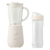 ミキサー ジューサー ブレンダー 材料を入れてボタンを押すだけ ボトル容量600ml ガラスカップ容量450ml 2人分 ミクシス ホワイト  ドリテック MX-903WT