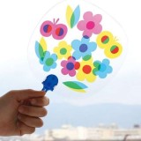 ステンドうちわ(光を通して)工作 自作 オリジナル 団扇 イベント ダンス 祭 観戦  アーテック  147