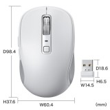 【即納】【代引不可】SANWA SUPPLY 静音 Bluetooth ワイヤレスマウス 充電式・5ボタン ホワイト サンワサプライ MA-WBBS519W