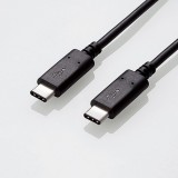 【即納】【代引不可】USB3.1ケーブル/Gen2/C-Cタイプ/認証品/PD対応/5A出力/0.5m/ブラック エレコム USB3-CC5P05NBK