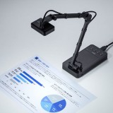【代引不可】USB書画カメラ HDMI出力機能付 800万画素 LED内蔵 書画カメラ スキャナ Webカメラ Zoom ビデオ会議 サンワサプライ CMS-V58BK