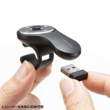 【即納】【代引不可】ワイヤレス リングマウス3 小型 充電式 Bluetooth 会議 プレゼン サンワサプライ MA-WRING3BK
