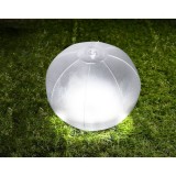 ビーチボールのようにふくらませる防水LEDソーラーランタン ホワイト グリーンハウス GH-LED10SLA-WH