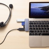 【代引不可】USB Type-Cハブ（カードリーダー付き） 直付け スリムタイプ PC パソコン モバイル 携帯 周辺機器 サンワサプライ USB-3TCHC18GY
