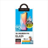 iPhone 12 mini 液晶保護ガラス ガイドフレーム付 ブルーライトカット さらさらタッチ アンチグレア 硬度9H PGA PG-20FGL04BL