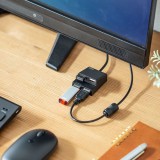 【即納】【代引不可】USBハブ USB3.2Gen1×1ポート＋USB2.0×3ポート コンボハブ バスパワータイプ コンパクト 便利 ブラック サンワサプライ USB-3H413BKN