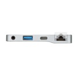 【代引不可】Surface Go 3/Go 2/Go用 USB3.2 Gen1ハブ LANアダプタ付 USBハブ バスパワー対応 Type-C 1ポート USB3.2 1ポート サンワサプライ USB-3HSS5BKN