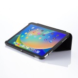 【即納】【代引不可】第10世代iPad 10.9インチ用ハードケース（スタンドタイプ・ブラック） フラップ ラバーコーディング ポリカーボネート サンワサプライ PDA-IPAD1904BK