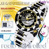 ジョンハリソン 腕時計 ウォッチ 4石天然ダイヤモンド付 ソーラー電波 高級 ブランド レディース J.HARRISON JH-024LBB
