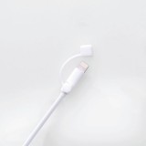 【代引不可】Lightningケーブル用 コネクタキャップ 2個入 紛失防止機能付 iPhone/iPad/iPod ホワイト エレコム P-APLTCWH