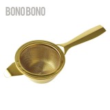 BONO BONO 受け皿付き ワンハンドル ティーストレーナー ブラスカラー スパイス HLLH2170