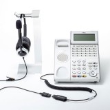 【即納】【代引不可】ヘッドセット コールセンター 電話用 両耳タイプ  サンワサプライ MM-HSRJ01