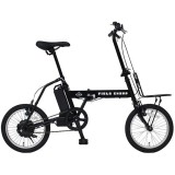 【北海道・沖縄・離島配送不可】【代引不可】自転車 FIELD CHAMP 16インチ 電動アシスト付折畳自転車 折りたたみ自転車 電動自転車 買い物 通勤 通学 サイクリング お出掛け 街乗り マットブラック ミムゴ MG-FCP16EB
