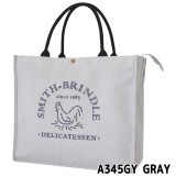 SMITH-BRINDLE ジュート風ショッピングバッグ 全3色 ショルダーバッグ お買い物 収納 保冷 保温 持ち歩き おしゃれ 現代百貨 A345